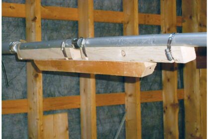 With the strongback clamped to it, the furler is protected from damage.