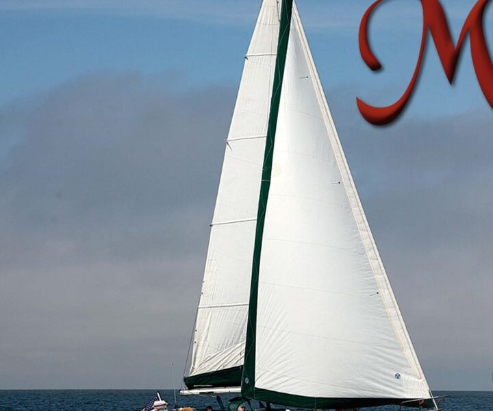 Steve and Carol Capp sail their Vineyard Vixen 34, Mimosa, on Lake Michigan.