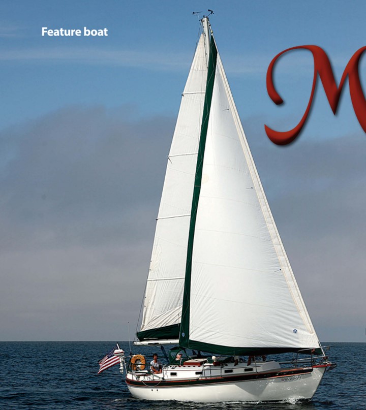 Steve and Carol Capp sail their Vineyard Vixen 34, Mimosa, on Lake Michigan.