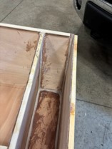 Fillets are used to secure panels.