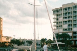 Brian and his wife, Carol, sail their Pearson 35, Hornblower, on Florida’s Indian River.