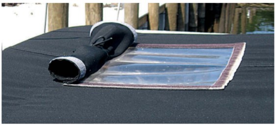 Opening and closing a typical Bimini window requires a certain amount of gymnastics.