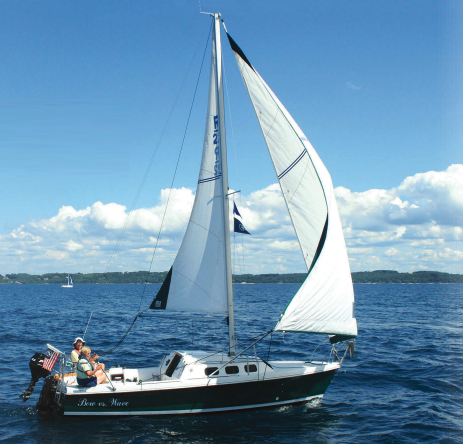 Picture of a Rhodes 22 sailing