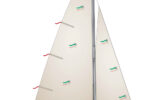 A diagram of a boat with telltales