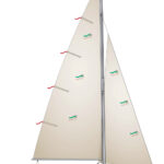 A diagram of a boat with telltales