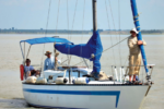 A boat sailing