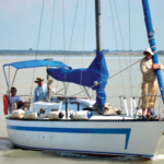 A boat sailing