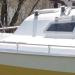 A man sitting on the boat Sunflower
