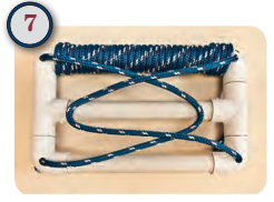 Rope riser steps