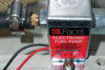 When the fuel lift pump on his 30-year-old engine wore out, Art bypassed it with an electric one.