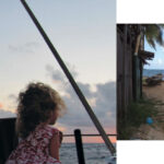 Two pictures of Ben Zartman and his daughters