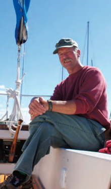 Bruce Milan saw the classified ad for Sophie in Good Old Boat, took a look, and purchased her.