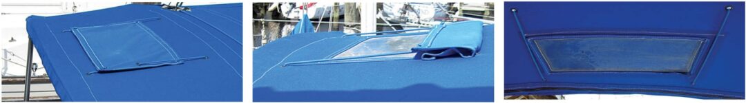 Henry’s window can be closed and opened by pulling on the cords on the underside.