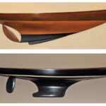 hull models of Vedette 1892 and Invader 1901