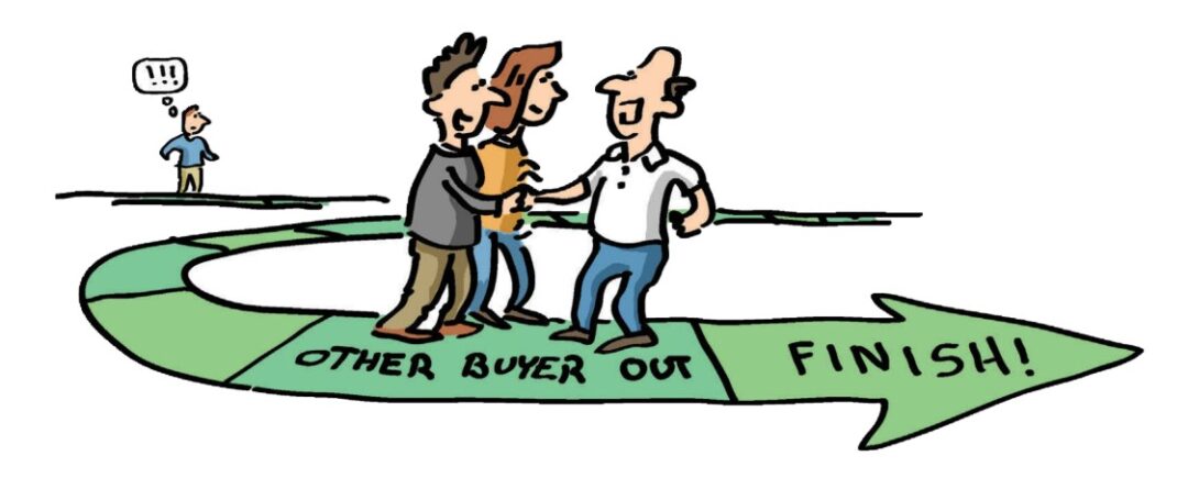 illustration of two man shaking hands