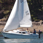 Wayne Egleston trails and sails his West Wight Potter 19, Janice Marie, in the state of Washington. She handles nimbly and, thanks to the low-deadrise hull form, has good initial stability.