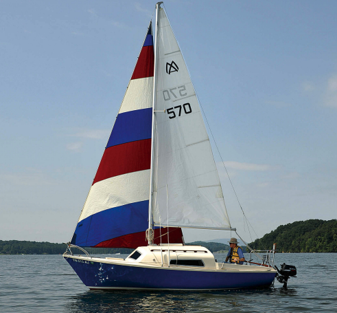 Brooks Northern and Wing Ding II, his Matilda 20, at top, call Lake Chickamauga, near Chattanooga, Tennessee, their home port.