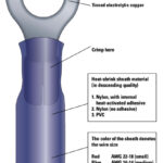 A ring terminal for AWG 16-14 wire