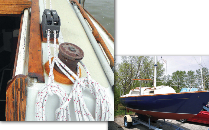 Steve eventually bit the bullet and installed his winch and clutches, but not until he’d procrastinated long enough to make much of the boat look like new.
