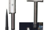 Flexible rubber sanitation hose is just stiff enough to hold solar yard lights onto pulpits and stanchions. Attached to the “hose clamp” with just one fastener, the light can be rotated to vertical no matter where it's placed.