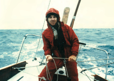 James didn’t just sail around the world, he explored on foot the islands he stopped at along the way. In 1987, he sailed Atom from Florida to Hong Kong and spent some time in the South China Sea, at right.