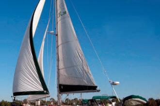 From her sweeping sheer to her cutter rig, Mike and Linda Nixon’s Cabo Rico 38, Voyager, looks eager to live up to her name.
