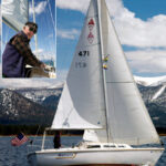 Jim Hildinger, above, is more interested in sailing his Catalina 27, Cadenza, than in spiffing her up. In the cold fresh waters of Lake Tahoe, does she need fancy bottom paint anyway?