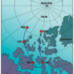 Earth’s magnetic north pole has wandered far in 400 years.