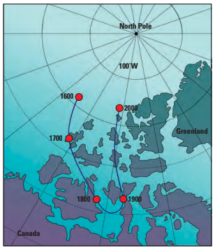 Earth’s magnetic north pole has wandered far in 400 years.