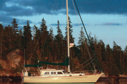 Brunch, at top of page, a Pearson 36 Pilothouse owned by Brian and Caroline Coffay, is a handsome example of a pilothouse sailboat from the early 1980s.
