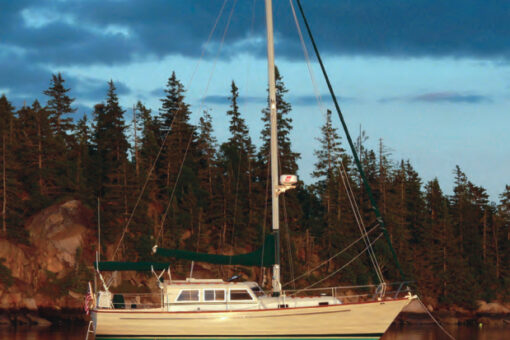 Brunch, at top of page, a Pearson 36 Pilothouse owned by Brian and Caroline Coffay, is a handsome example of a pilothouse sailboat from the early 1980s.