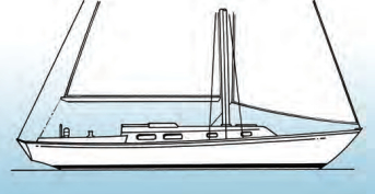 Trunk cabin – A low profile allows the best visibility from the helm. A collapsible fabric dodger can be added to shelter the area around the companionway.