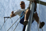 From Joshua’s viewpoint, above, maintaining an automobile is a lot less like a gymnastics workout than boat maintenance.