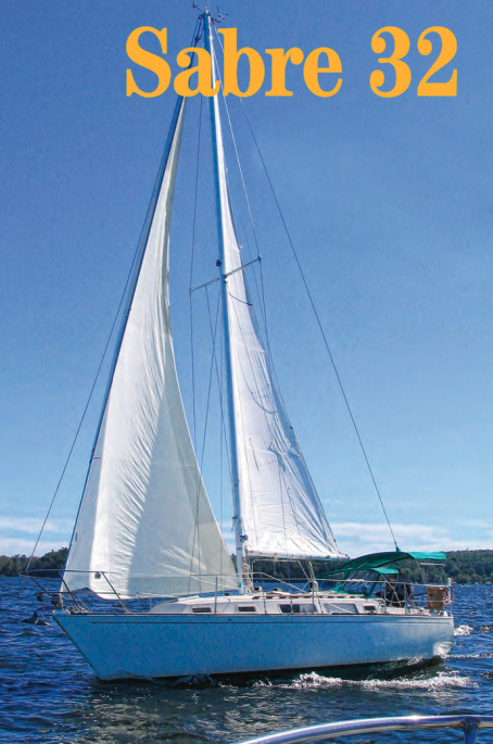 Fred and Vicki Meade sail their Sabre 32, Trilogy on Lake Champlain. The Sabre 32 is a handsome boat with conservative lines that have never gone out of style.