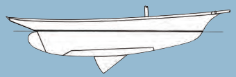 The compromise keel/centerboarders of the 1880s had deeper draft, narrower beam, and external ballast with a slot in it to accommodate the board.