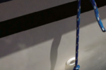On a boat that has perforated toerails, Ferman’s idea of hanging the fenders from them with carabiners is a smart and quick solution.