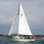 O’Tay Too, Dave Pickard’s Morgan 34, presents her fine profile on Tampa Bay.