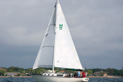 O’Tay Too, Dave Pickard’s Morgan 34, presents her fine profile on Tampa Bay.