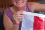 When Nine of Cups arrives in Indonesia, Marcie will be ready with her homemade courtesy flag.