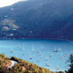 Now that cruising sailboats like these in St. John, USVI, have access to the Internet, the coconut telegraph operates at cyber speed.