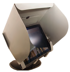 The Sunhood sunshade is very handy if you can’t use your iPad under a Bimini. The iPad will overheat and shut down if left in direct sunlight very long.
