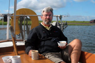 The Good Old Boat crew hopes that breakfast time aboard Trillium IV will provide Rob with lots of inspiration for his upcoming articles.