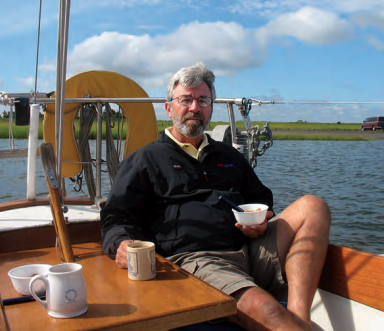 The Good Old Boat crew hopes that breakfast time aboard Trillium IV will provide Rob with lots of inspiration for his upcoming articles.