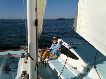 The most important camera is one you have with you. A camera phone captured this moment of pure sailing joy. Keep your camera close at hand whenever you go sailing — don’t leave it in the car or the cabin.
