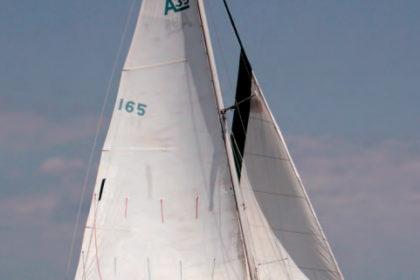 Finesse, Richard Beard’s Alberg 35, and the photo boat, Paul West’s Valiant 32, Bluebonnet, both took their lumps on breezy Galveston Bay.