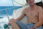 On one of his first outings aboard Cruzan Time, Daniel gets a sense of how it feels to be sailing — really sailing.