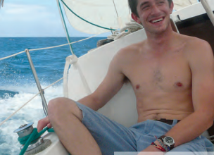 On one of his first outings aboard Cruzan Time, Daniel gets a sense of how it feels to be sailing — really sailing.