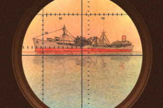 A boat in the crosshairs