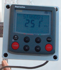 The only hint that Al’s autopilot installation is a temporary measure is the exposed cable.