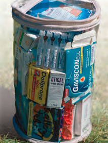 Instead of groping blindly, see, target, and extract from a see-through bag.